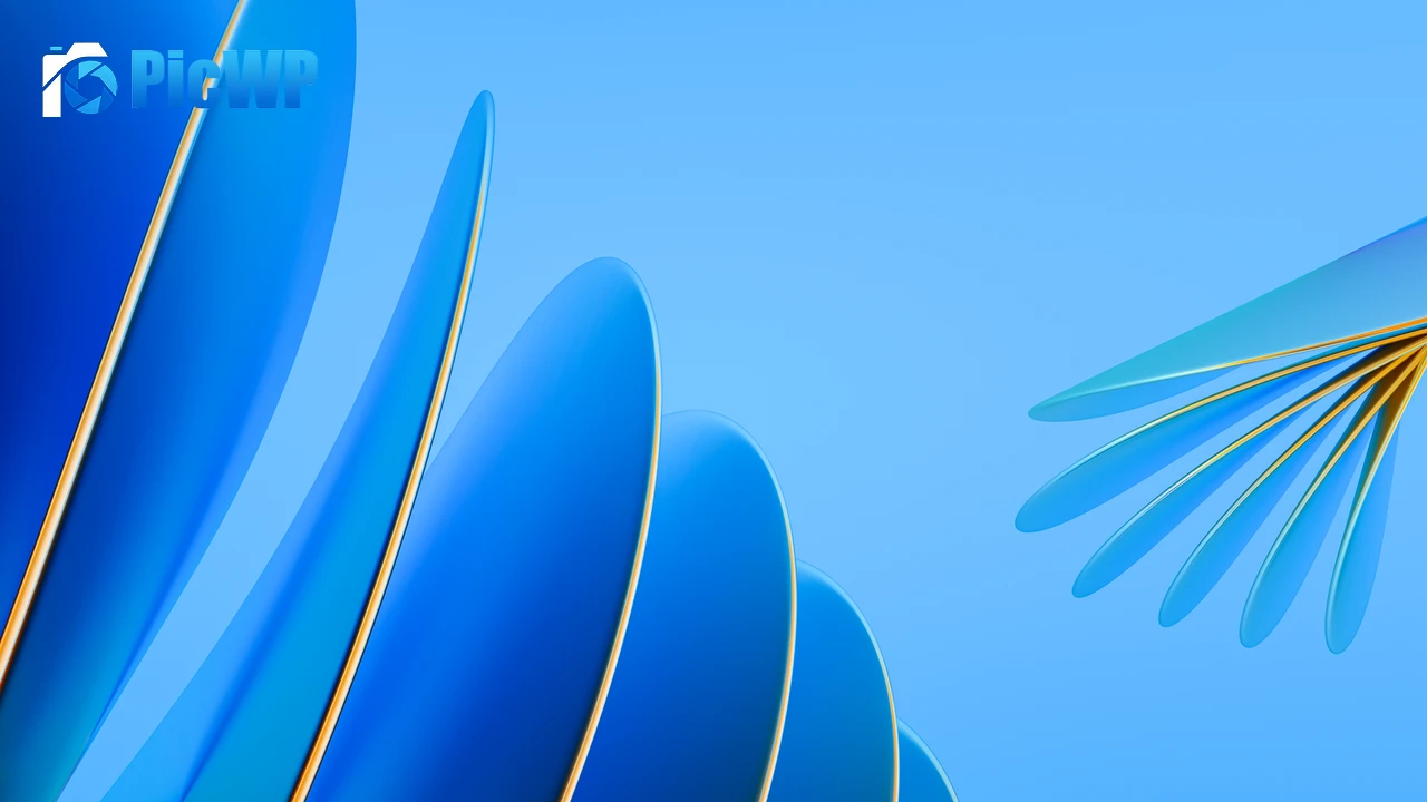 Surreal Blue background 5K PC Wallpaper
