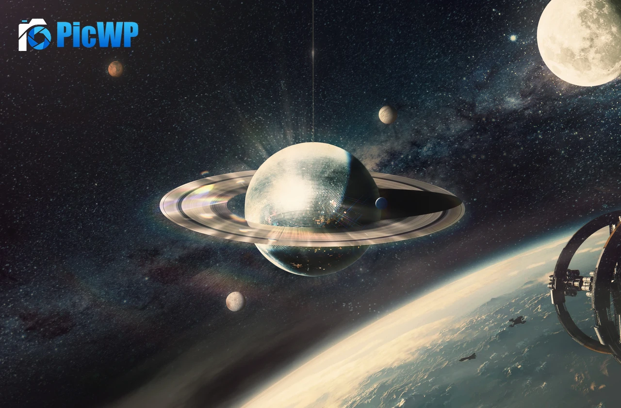 Saturn Solar system 6K PC Wallpaper