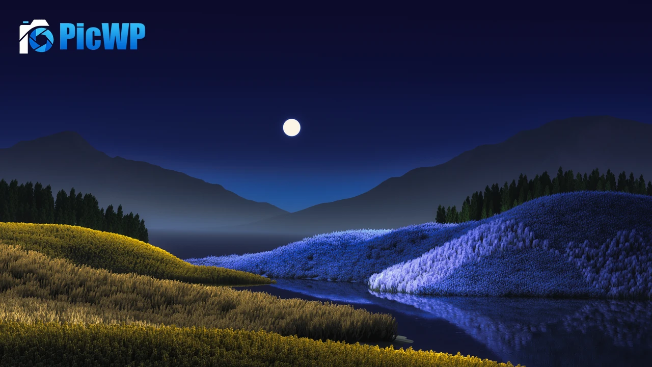 Night Landscape 5K PC Wallpaper