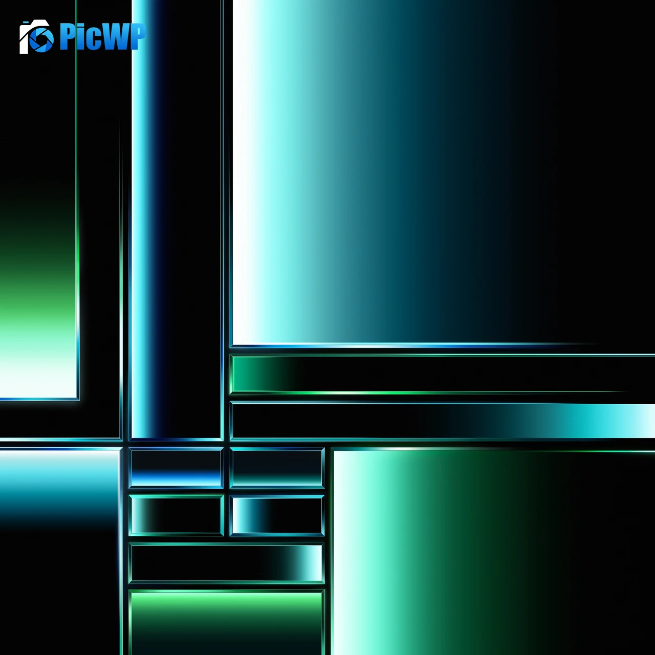 Grid Green background 7K Fold Wallpaper