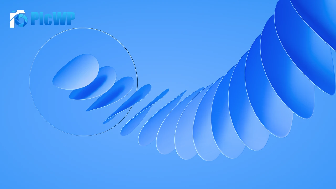 3D background Blue 6K PC Wallpaper