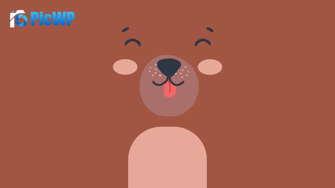 Cute Bear Brown aesthetic 6K PC Wallpaper