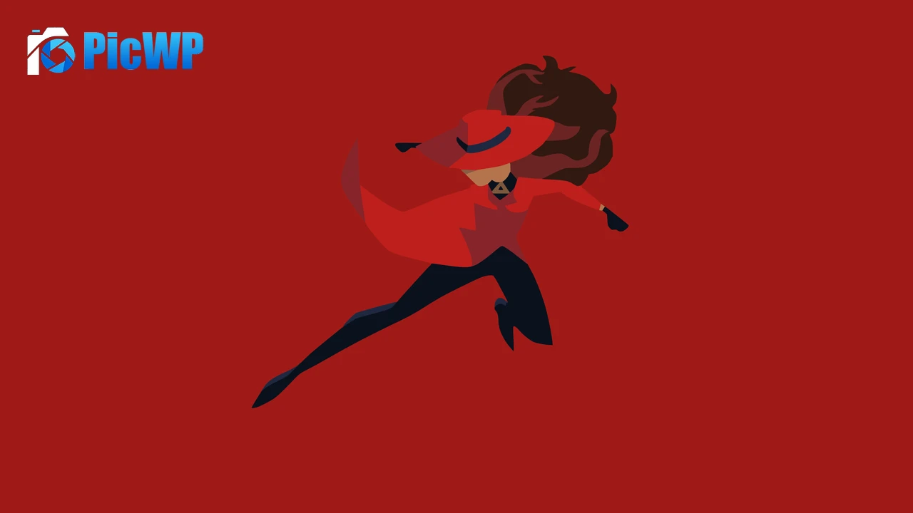 Carmen Sandiego Minimalist 6K PC Wallpaper