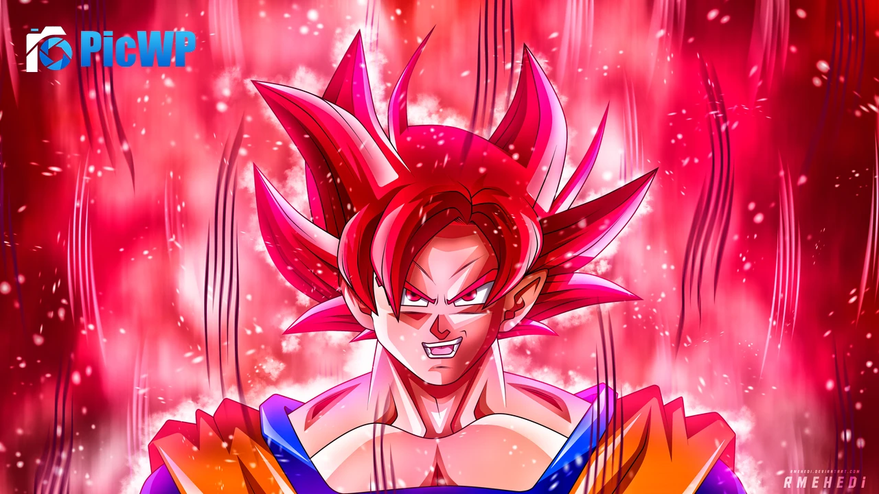 Super Saiyan Goku Flames 6K PC Wallpaper
