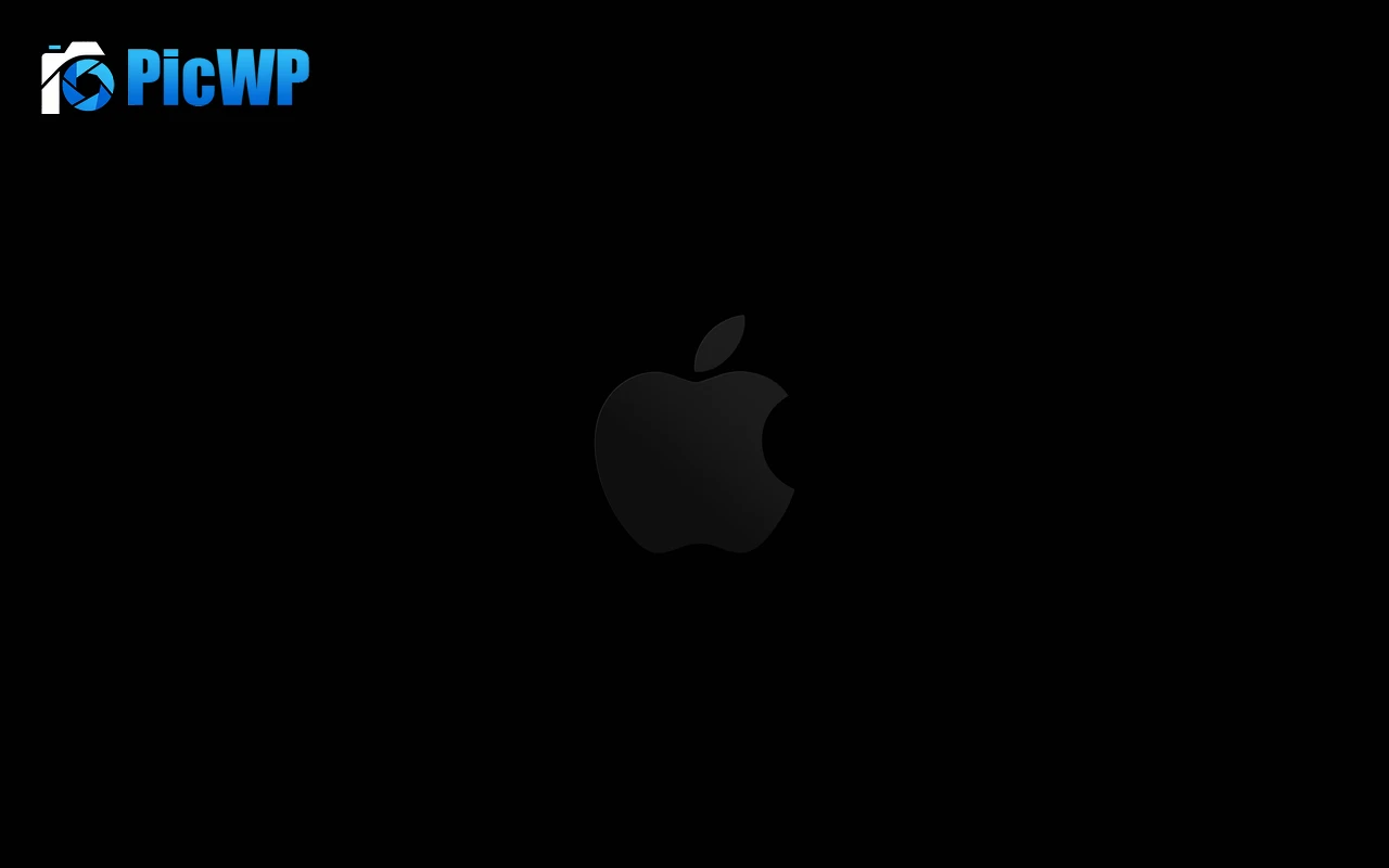 Apple logo Minimal logo 6K PC Wallpaper