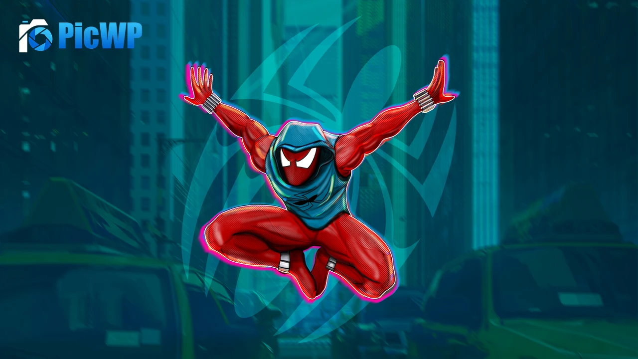 Scarlet Spider Spider-Man: Across the Spider-Verse 6K PC Wallpaper