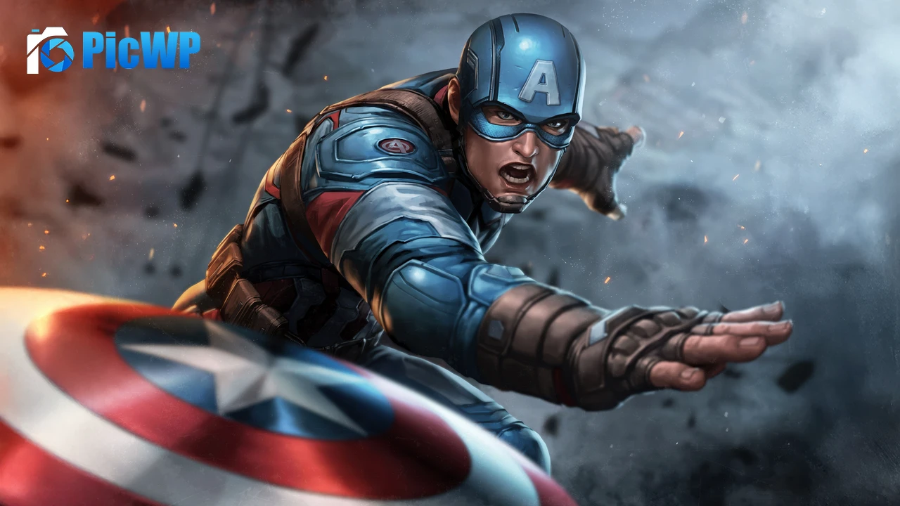 Captain America Artwork 6K PC Wallpaper
