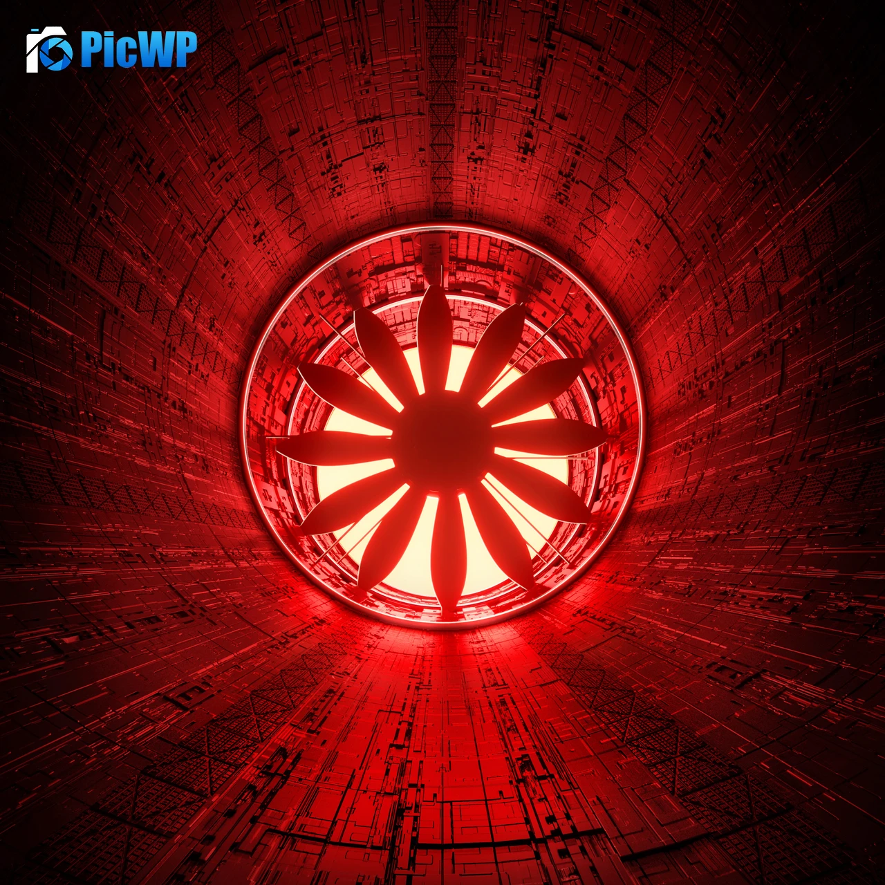 Exhaust fan Tunnel 4K Fold Wallpaper