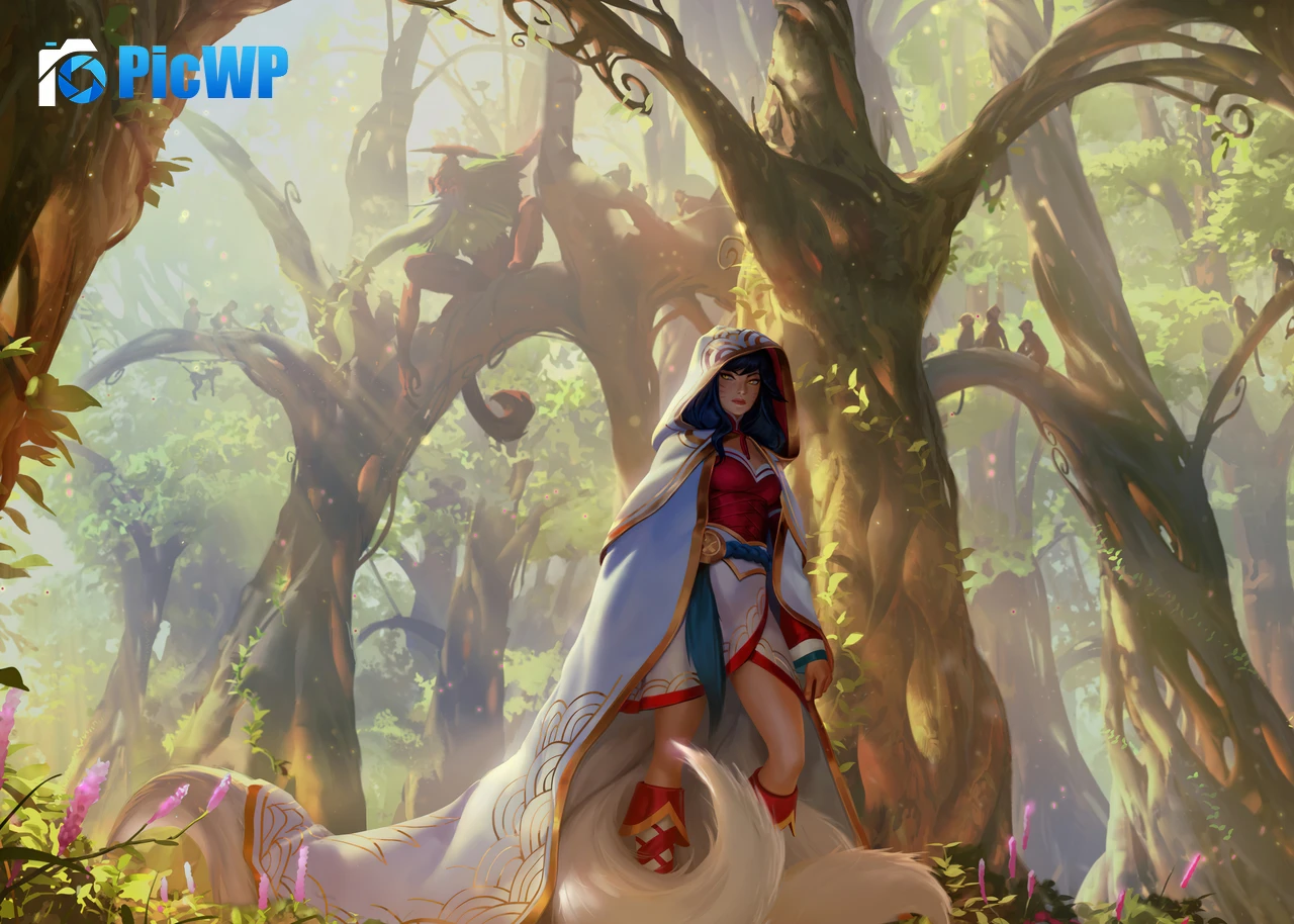 Ahri Nine tailed fox 4K PC Wallpaper