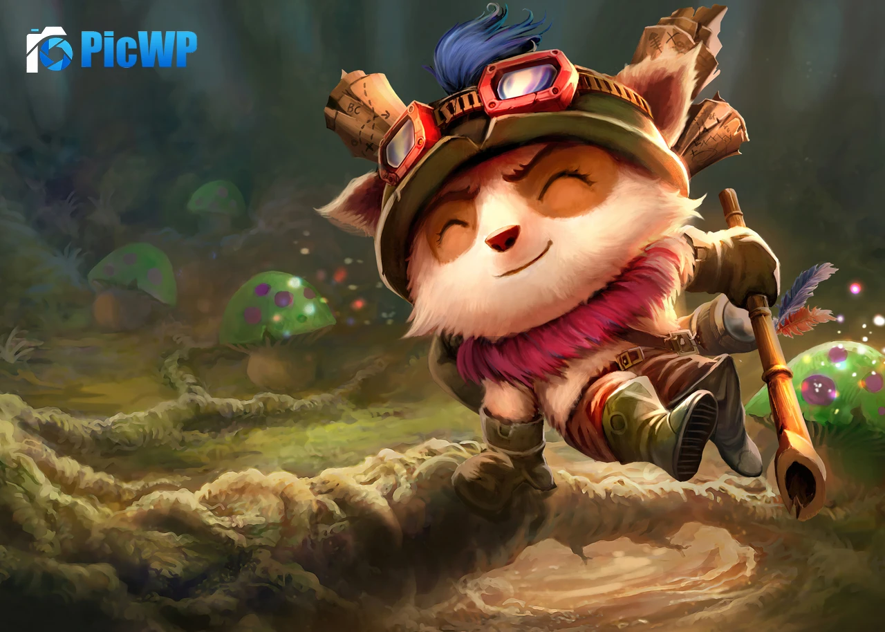 Teemo League of Legends 4K PC Wallpaper
