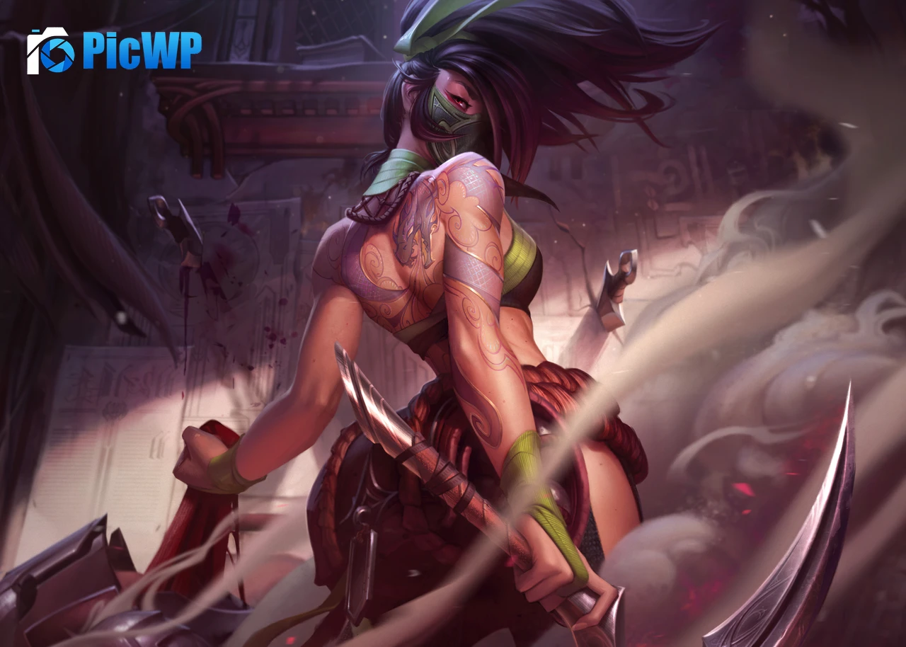 Akali Artwork 4K PC Wallpaper