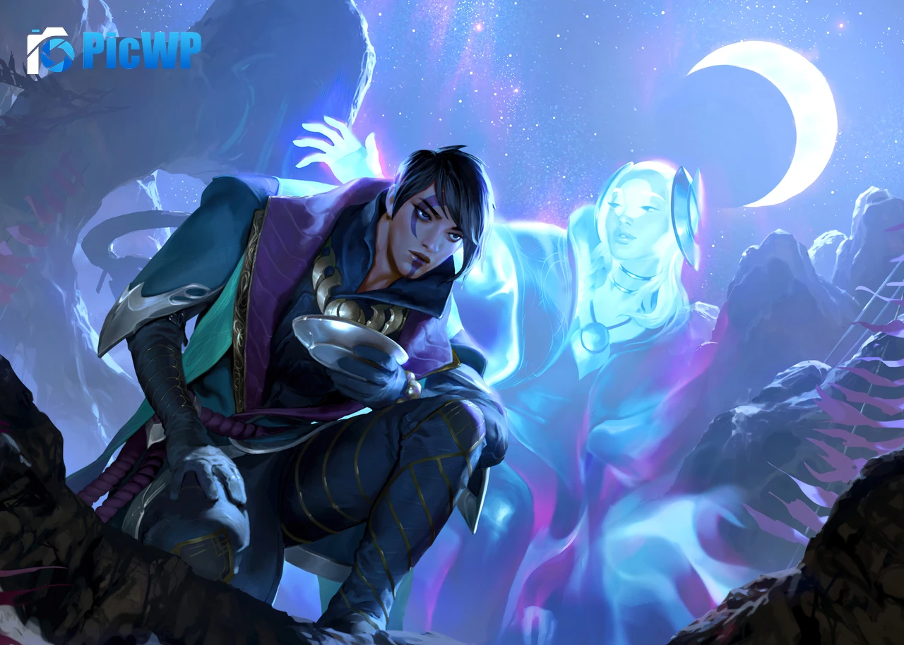 Aphelios League of Legends 4K PC Wallpaper